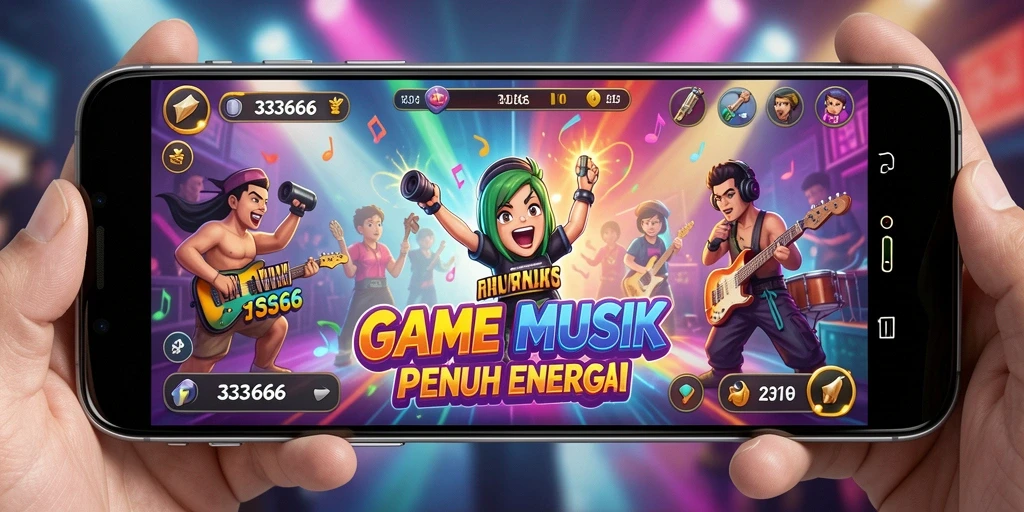 Screenshot gameplay <strong>333666</strong> menunjukkan interaksi menari yang penuh warna.