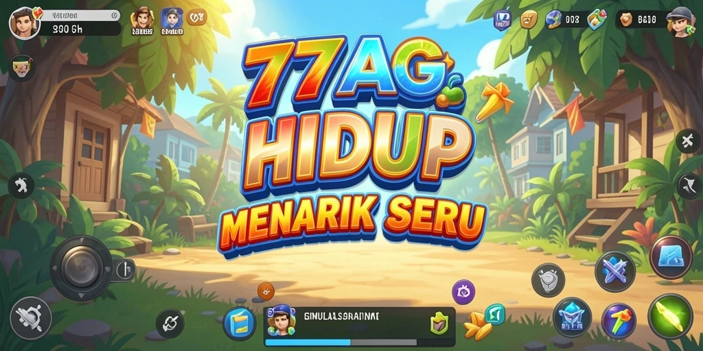 Screenshot utama menampilkan gameplay menarik di 77AG.