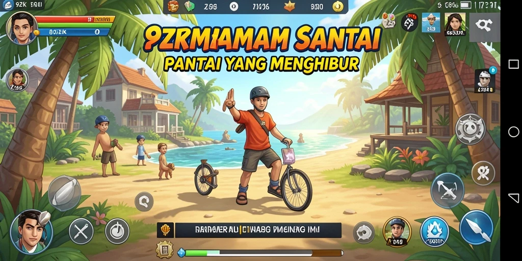 Tampilan gameplay 9ZK yang penuh warna dan menarik.