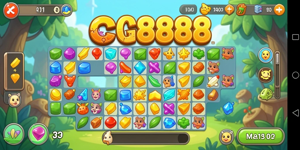 Tampilan gameplay CVG8888 yang seru dan penuh warna.