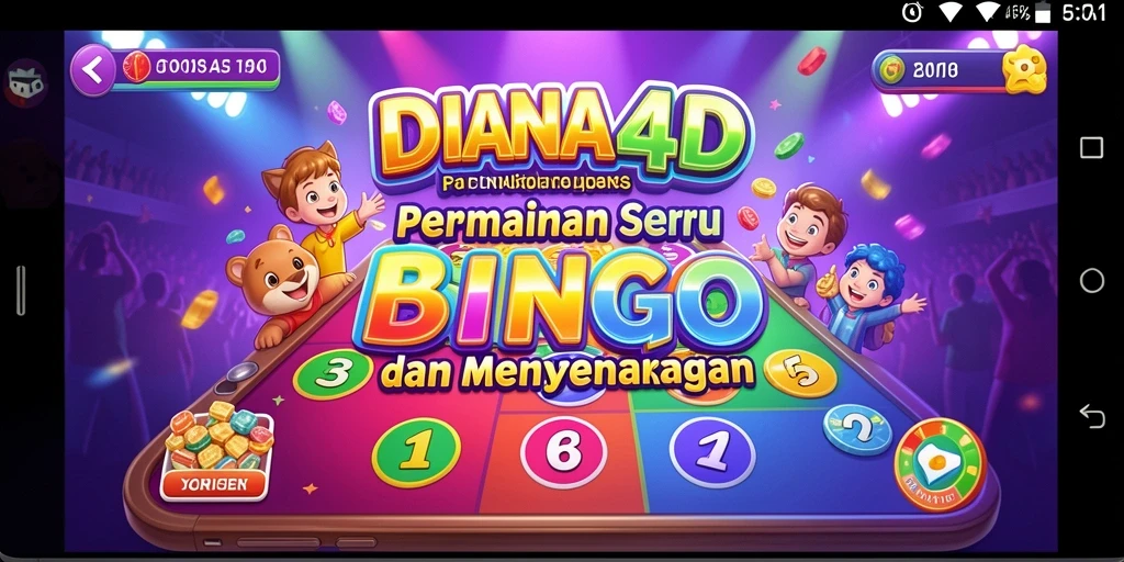 Tampilan permainan Bingo yang menarik dan interaktif di DIANA4D.
