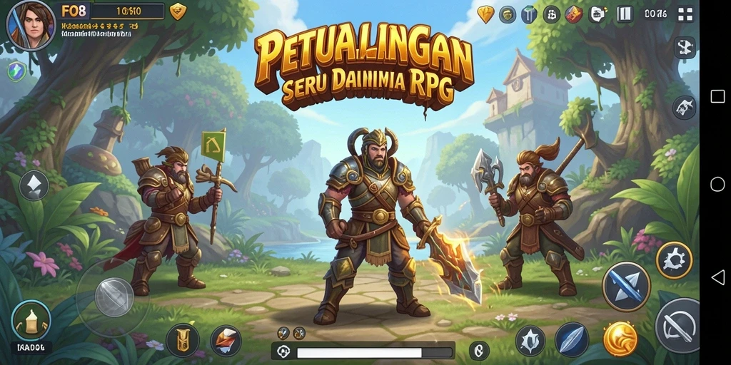 Tampilan visual menawan dari gameplay RPG yang mendebarkan.