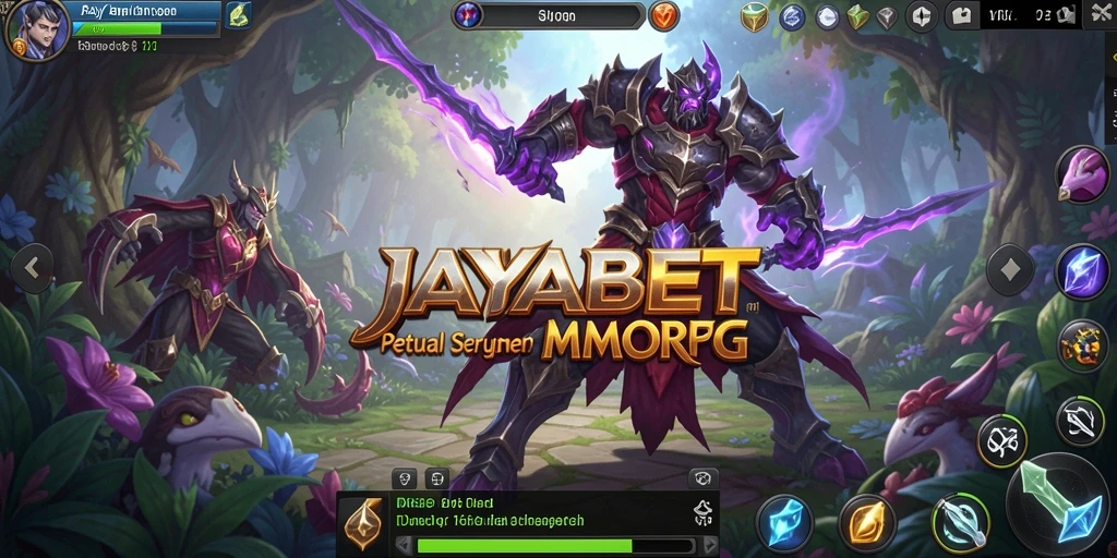 Screenshot utama JAYABET menampilkan aksi seru dalam gameplay MMORPG.