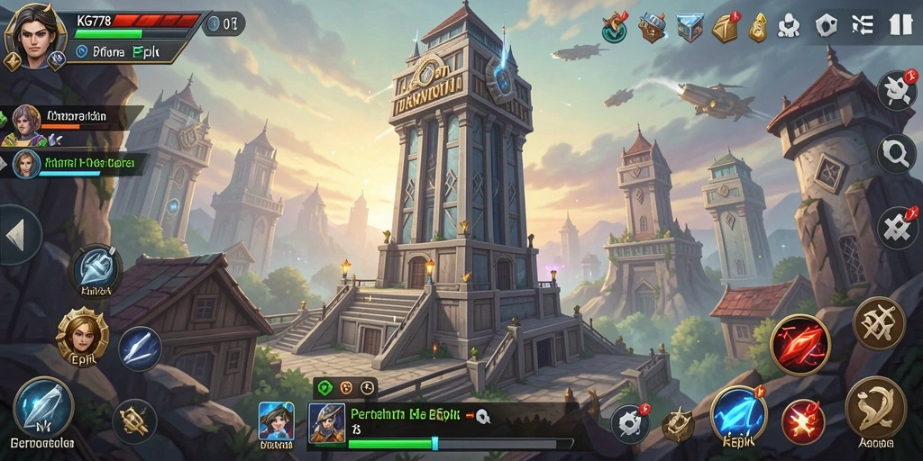 Tampilan menawan dari gameplay KG778 yang penuh strategi Tower Defense.