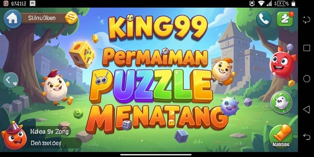 Tampilan gameplay KING999 dengan berbagai tantangan puzzle yang menarik.