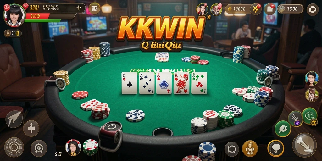 Tampilan menarik dari gameplay QiuQiu KKWIN.