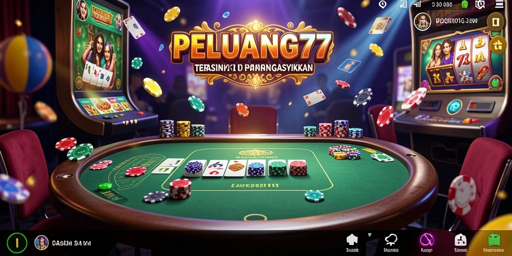 Screenshot PELUANG77 menampilkan permainan Kasino yang menarik dan mengasyikkan.