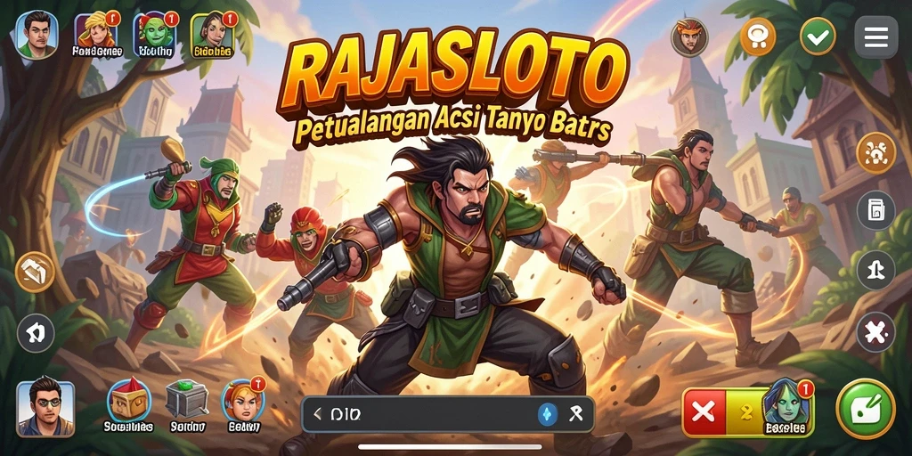 Tampilan gameplay seru dalam RAJASLOTO.
