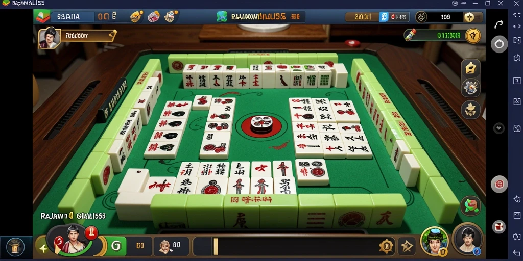 Tampilan menarik dari gameplay Mahjong di RAJAWALI55