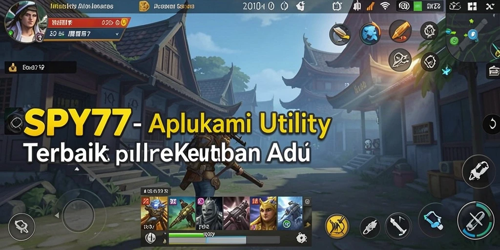 Screenshot SPY77 menampilkan antarmuka aplikasi Utility yang ramah pengguna.