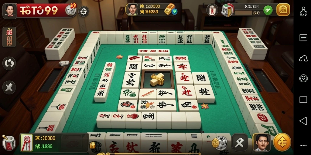 Screenshot TOTO99 menampilkan gameplay Mahjong yang seru dan mendebarkan.