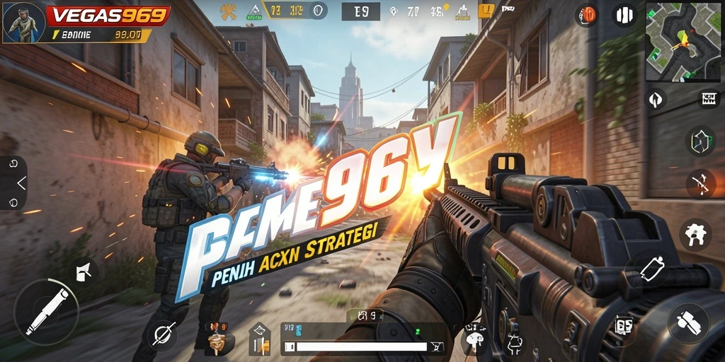 Tampilan gameplay seru di VEGAS969 dengan aksi FPS yang dinamis.