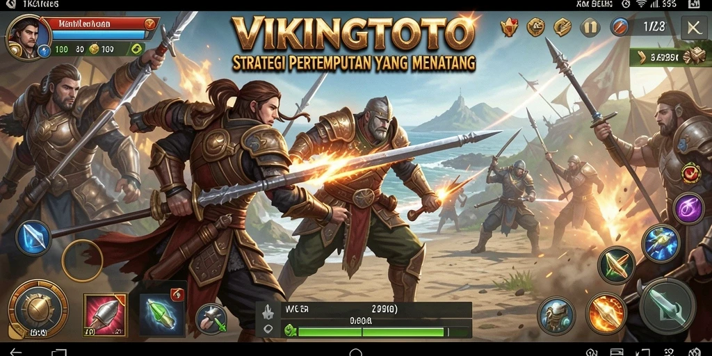 Tampilan gameplay mendebarkan dari VIKINGTOTO dengan strategi yang intens.