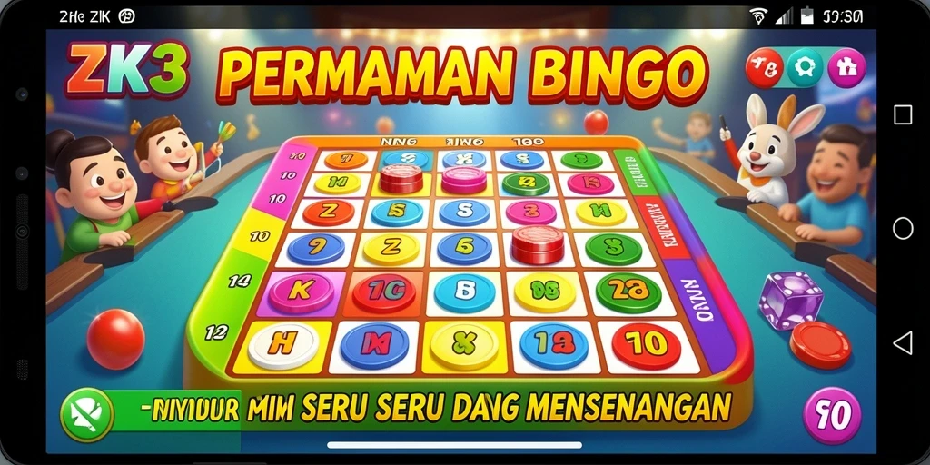 Tampilan gameplay Bingo yang menarik di ZK3.